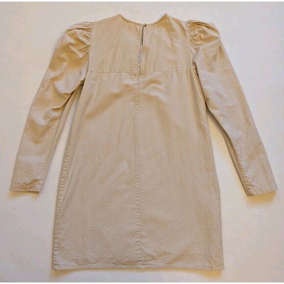 TULAROSA Floral Linen Blend Mini Dress Sz XS Peasant Cottage Boho Chic Coquette - Picture 7 of 14